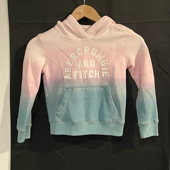abercrombie kids Other - Abercrombie kids pink and blue girls hoodie size 5/6 EUC
